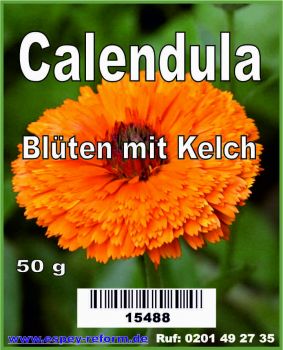 Calendula Blüten mit Kelch 50 g